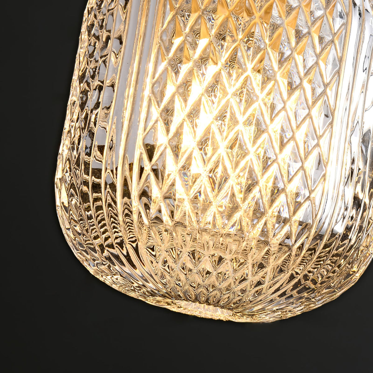 Crystal Glass Perfume Bottle Pendant Light