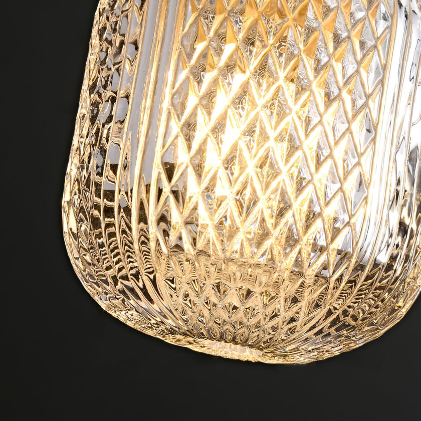 Crystal Glass Perfume Bottle Pendant Light