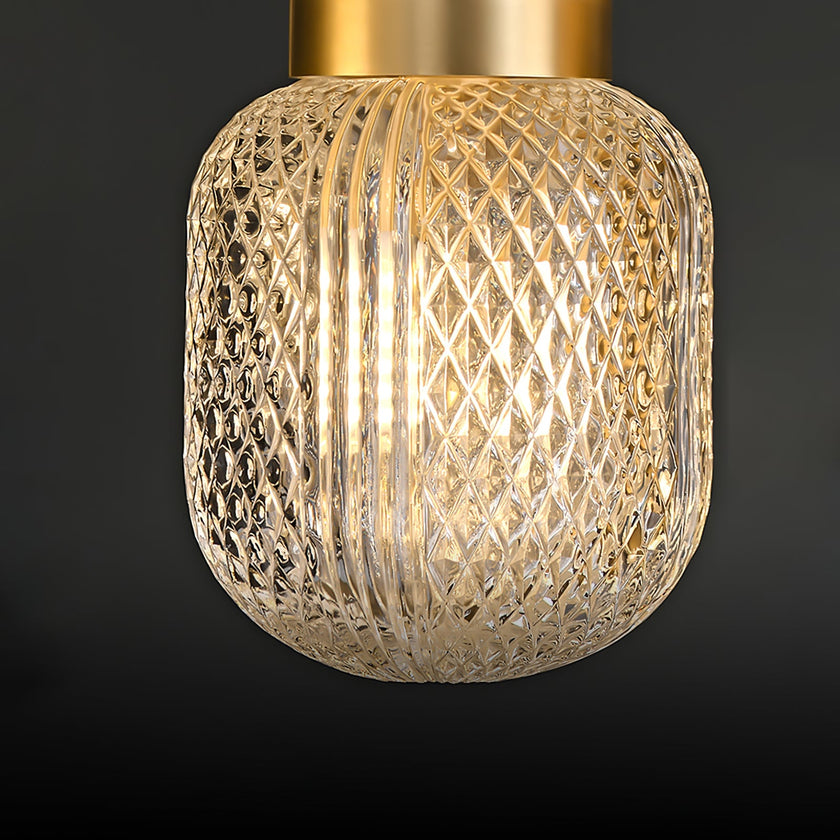 Crystal Glass Perfume Bottle Pendant Light