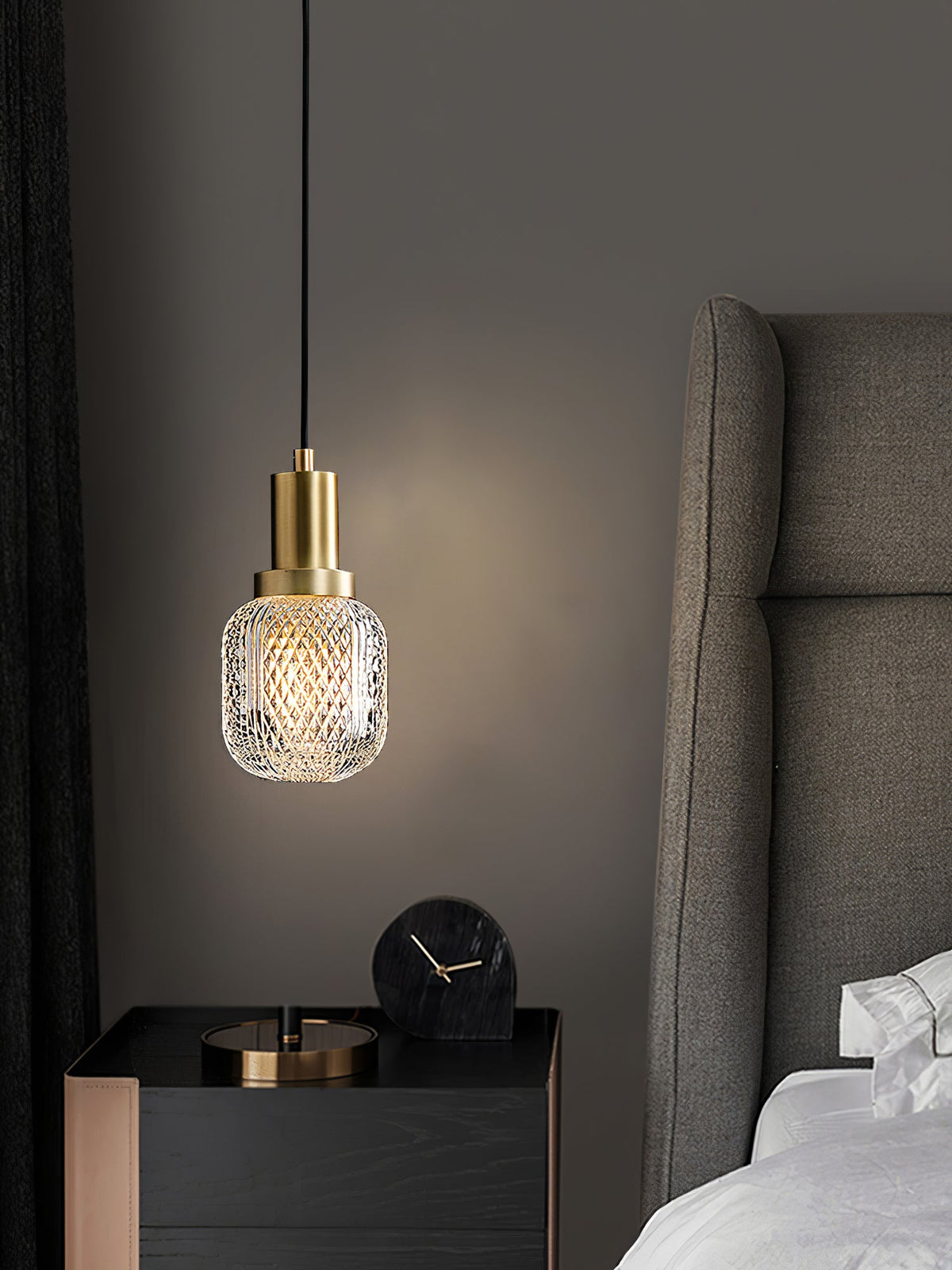 Crystal Glass Perfume Bottle Pendant Light