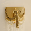 Calvrane Crystal Bowtie Brass Wall Sconce