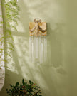 Calvrane Crystal Bowtie Brass Wall Sconce