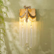 Calvrane Crystal Bowtie Brass Wall Sconce