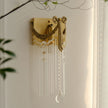 Calvrane Crystal Bowtie Brass Wall Sconce
