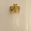 Calvrane Crystal Bowtie Brass Wall Sconce