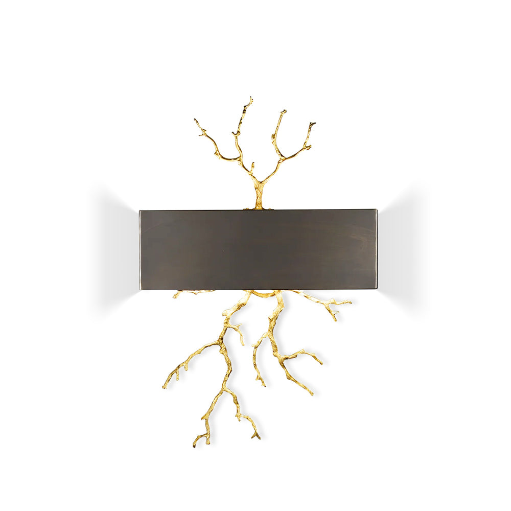 Modern Brass Branch Wall Sconce