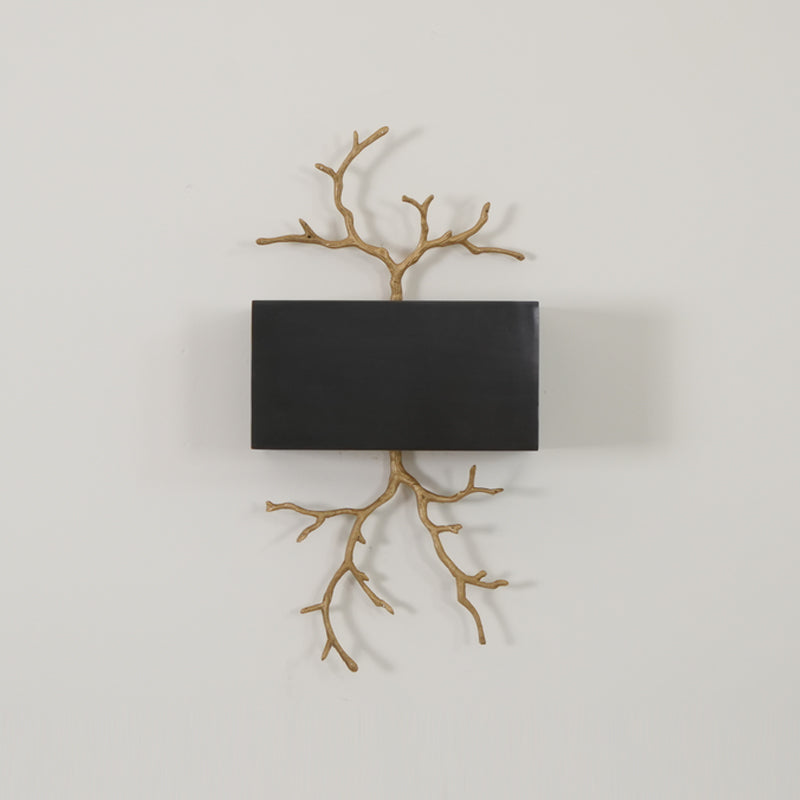 Modern Brass Branch Wall Sconce