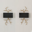 Modern Brass Branch Wall Sconce