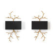 Modern Brass Branch Wall Sconce