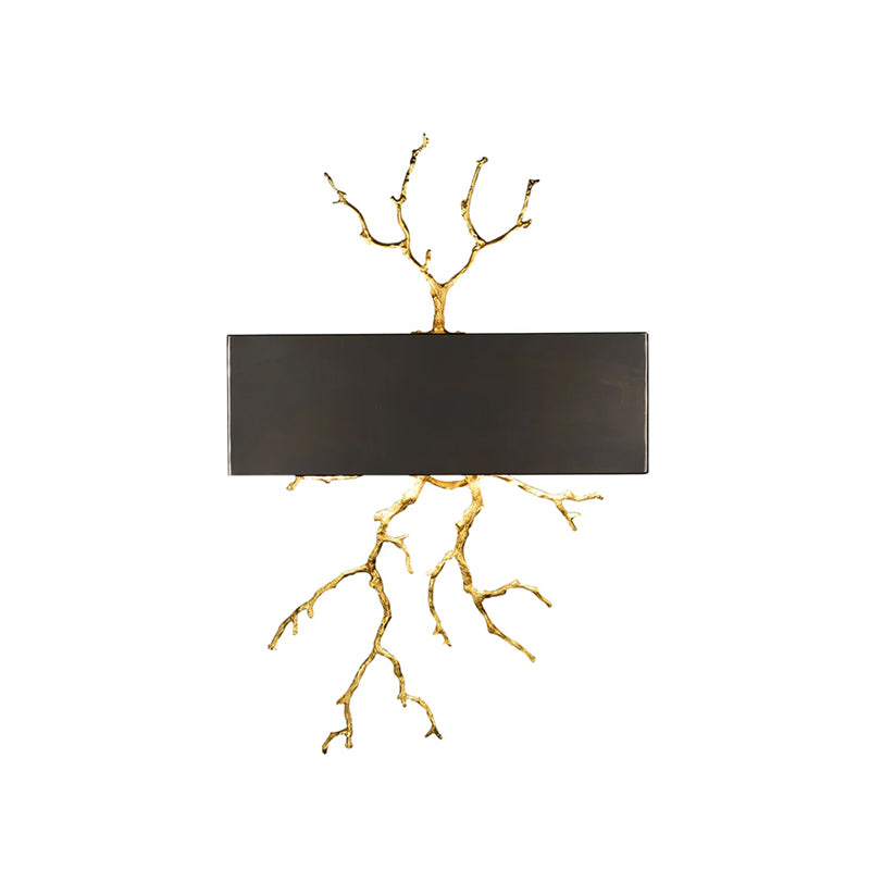 Modern Brass Branch Wall Sconce