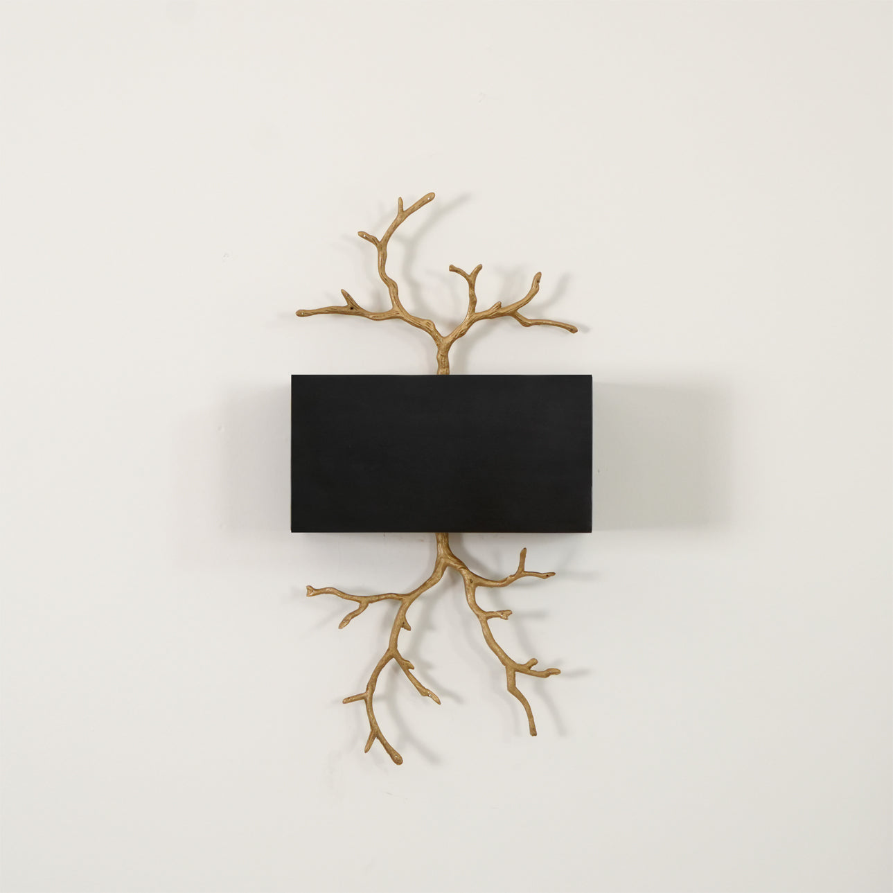 Modern Brass Branch Wall Sconce