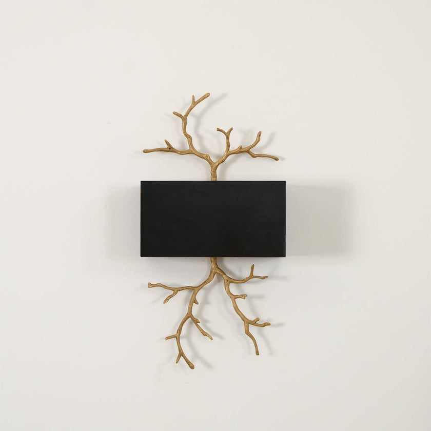 Modern Brass Branch Wall Sconce