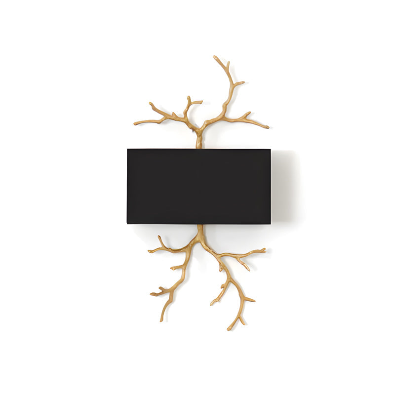 Modern Brass Branch Wall Sconce