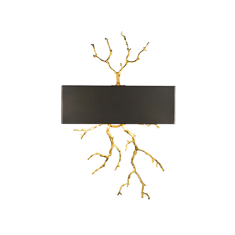 Modern Brass Branch Wall Sconce