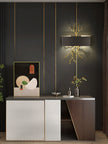 Modern Brass Branch Wall Sconce