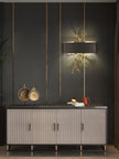 Modern Brass Branch Wall Sconce