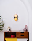 Calvrane Glass Domed Dual-Light Wall Sconce