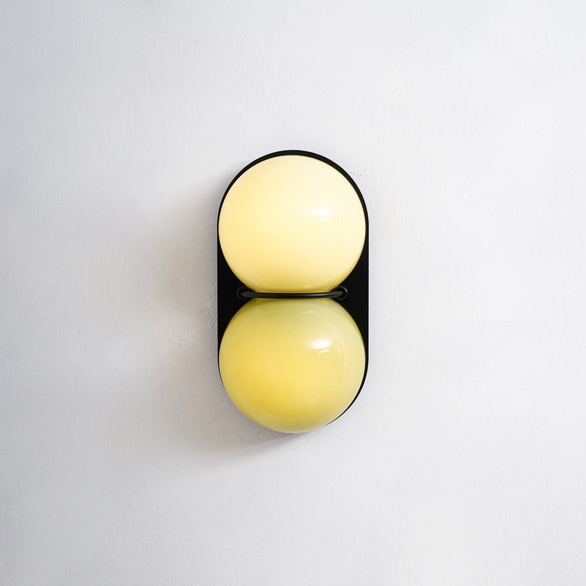 Calvrane Glass Domed Dual-Light Wall Sconce