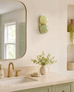 Calvrane Glass Domed Dual-Light Wall Sconce