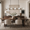 Calvrane Brass Linear Drum Chandelier