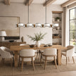 Calvrane Brass Linear Drum Chandelier