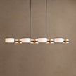 Calvrane Brass Linear Drum Chandelier