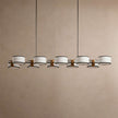 Calvrane Brass Linear Drum Chandelier