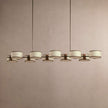 Calvrane Brass Linear Drum Chandelier