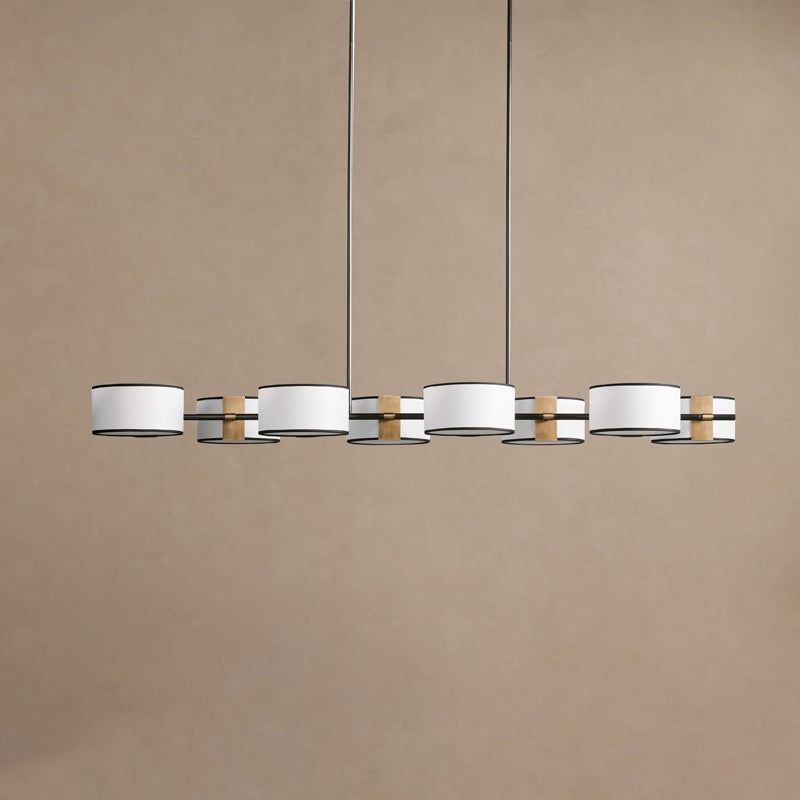 Calvrane Brass Linear Drum Chandelier
