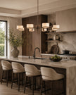 Calvrane Brass Multi-Arm Drum Chandelier
