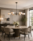 Calvrane Brass Multi-Arm Drum Chandelier