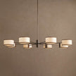 Calvrane Brass Multi-Arm Drum Chandelier