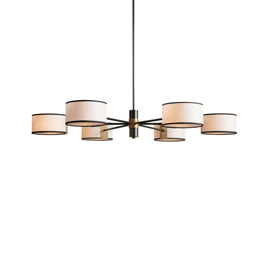 Calvrane Brass Multi-Arm Drum Chandelier