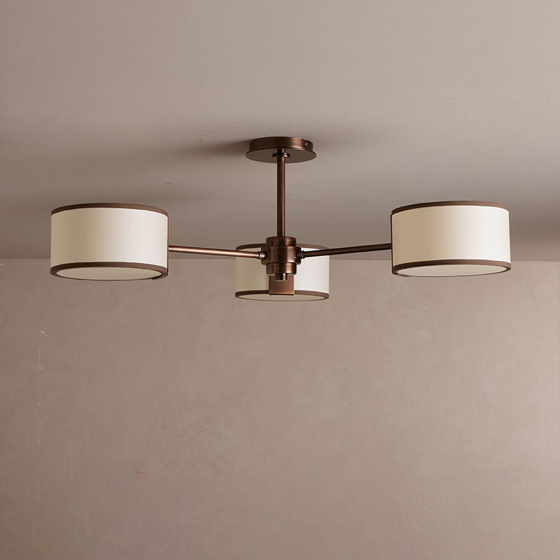 Calvrane Brass Multi-Arm Drum Ceiling Light
