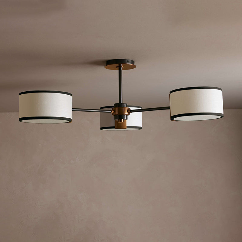 Calvrane Brass Multi-Arm Drum Ceiling Light