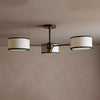 Calvrane Brass Multi-Arm Drum Ceiling Light