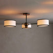 Calvrane Brass Multi-Arm Drum Ceiling Light