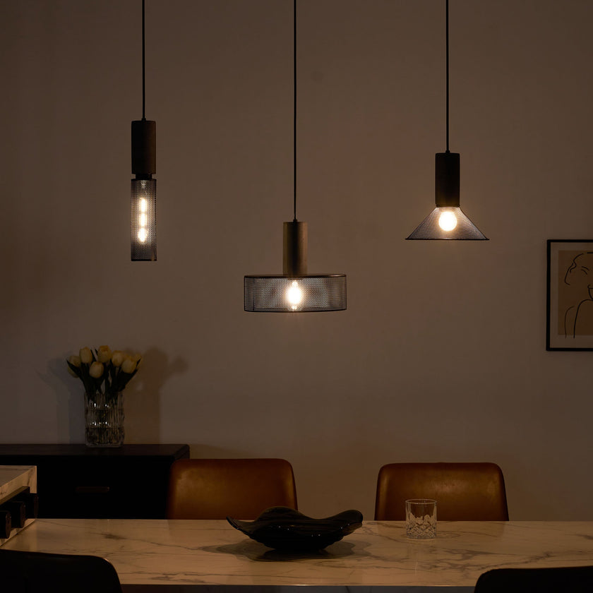 Minimalist Concrete Stone Cylinder Pendant Lamp