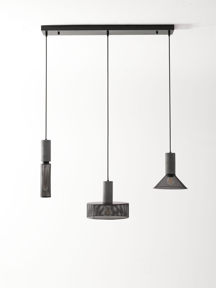Minimalist Concrete Stone Cylinder Pendant Lamp