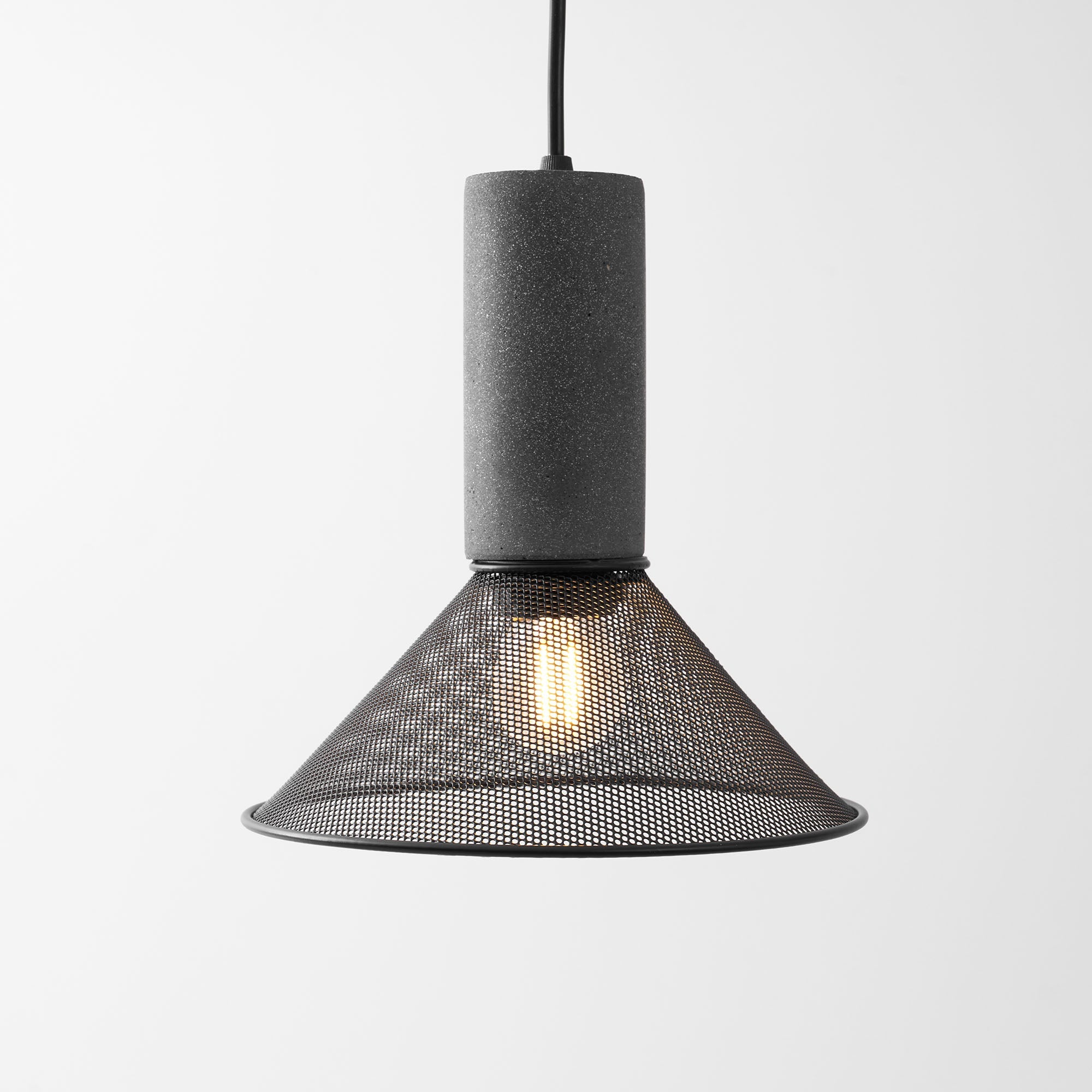 Minimalist Concrete Stone Cylinder Pendant Lamp