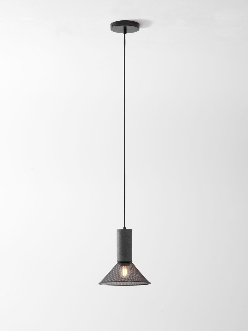 Minimalist Concrete Stone Cylinder Pendant Lamp