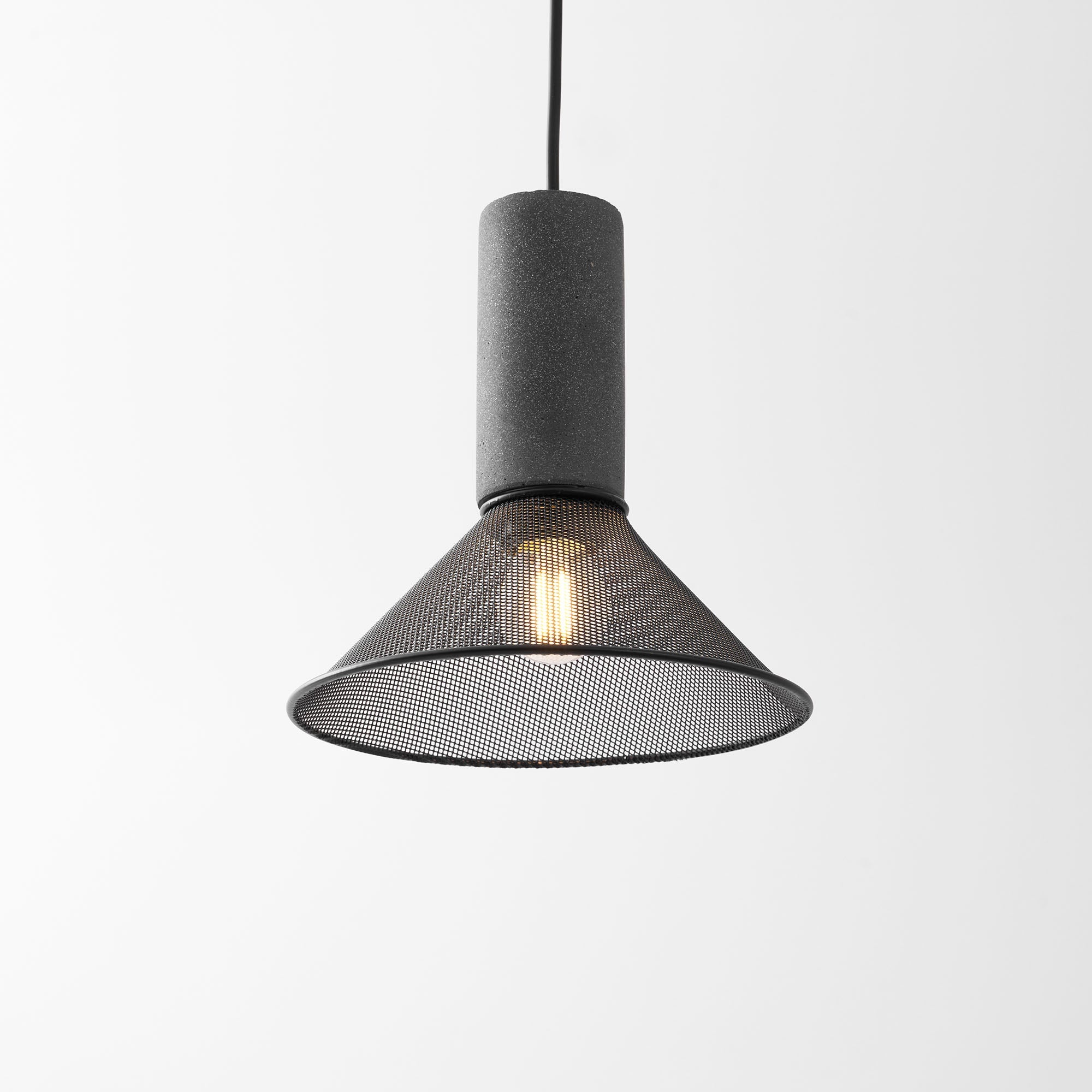 Minimalist Concrete Stone Cylinder Pendant Lamp