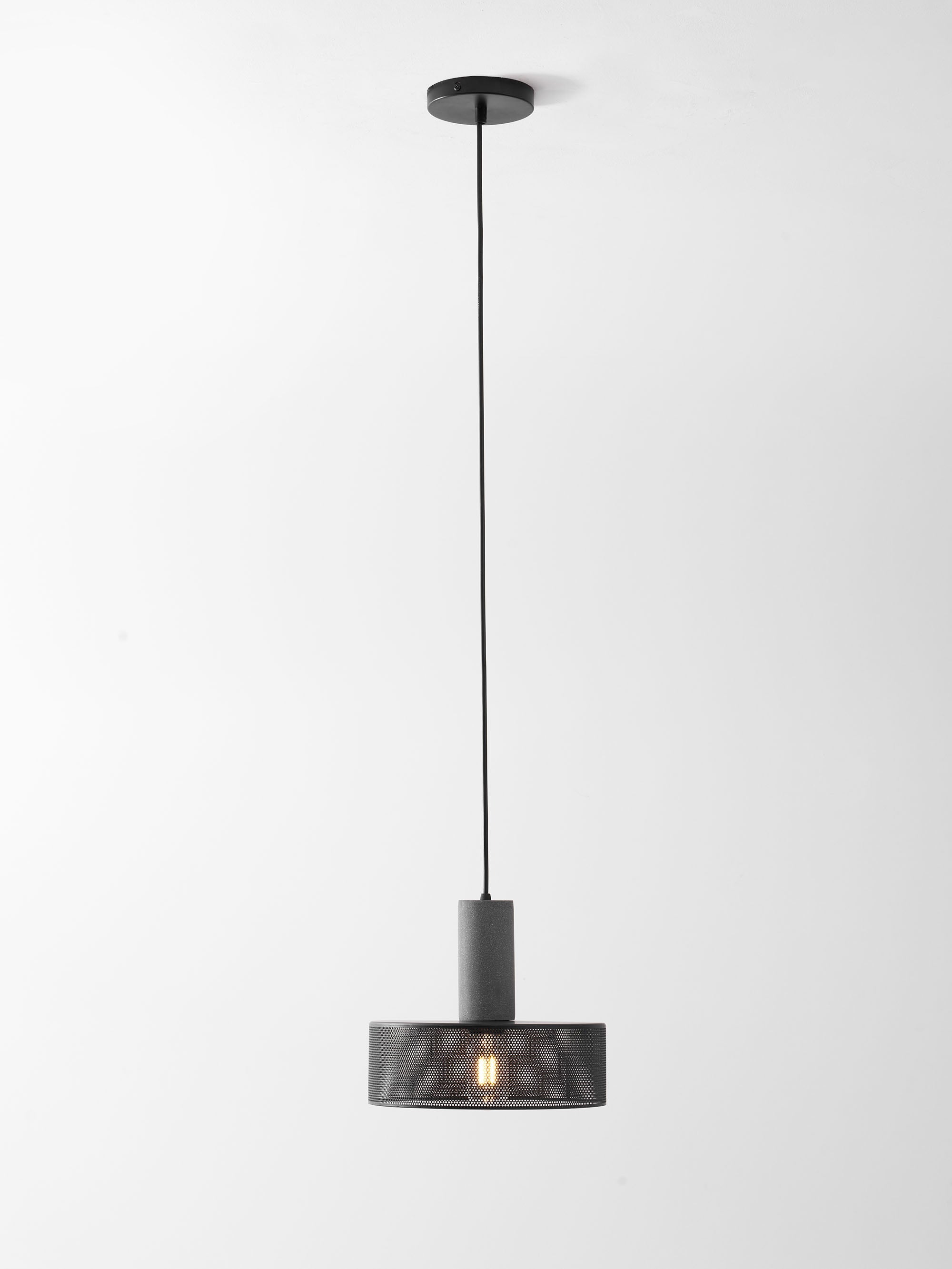 Minimalist Concrete Stone Cylinder Pendant Lamp