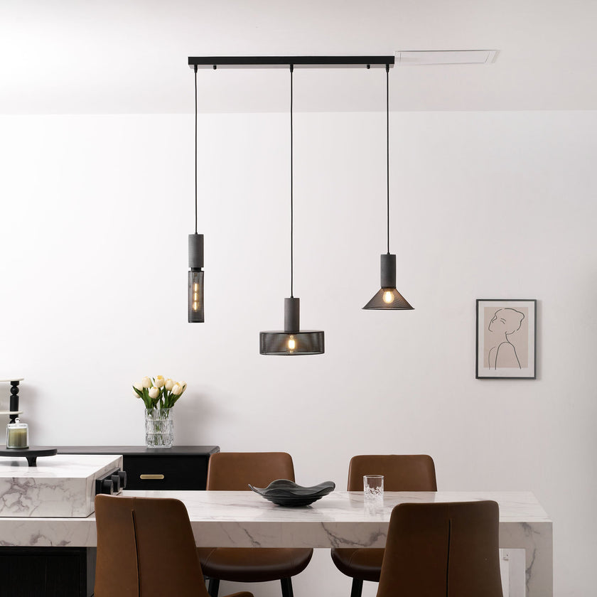Minimalist Concrete Stone Cylinder Pendant Lamp