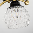 Brass Art Deco Ceramic Bird Ceiling Lamp