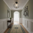 Brass Art Deco Ceramic Bird Ceiling Lamp