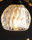 Brass Art Deco Ceramic Bird Ceiling Lamp