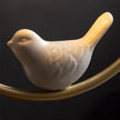 Brass Art Deco Ceramic Bird Ceiling Lamp