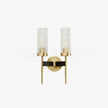 Brass Glass Candlestick Wall Sconce