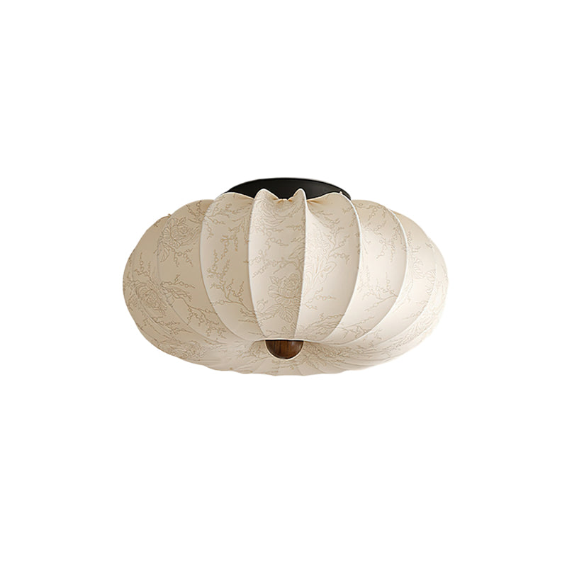 Calvrane Pleated Fabric Semi-Flush Ceiling Light